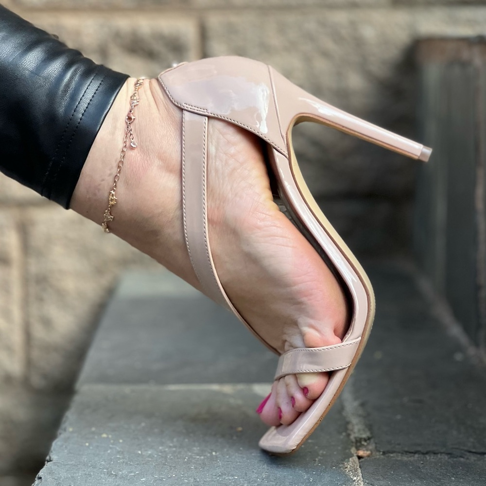 Nude sandals high heels - Picture 2 of 5